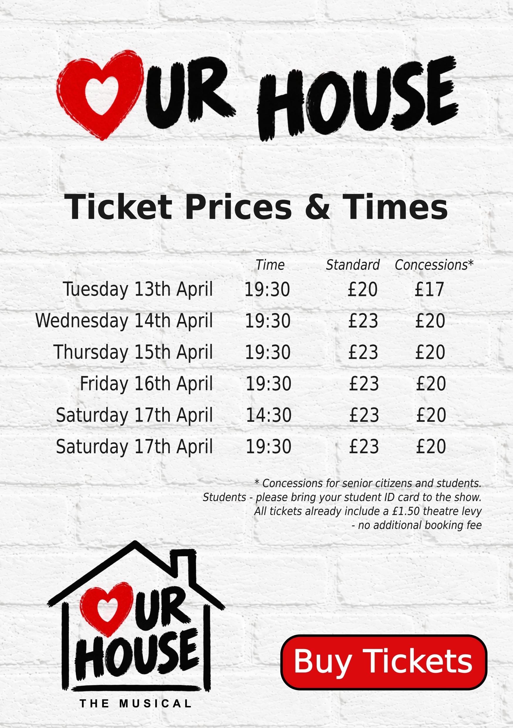 Tickets prices